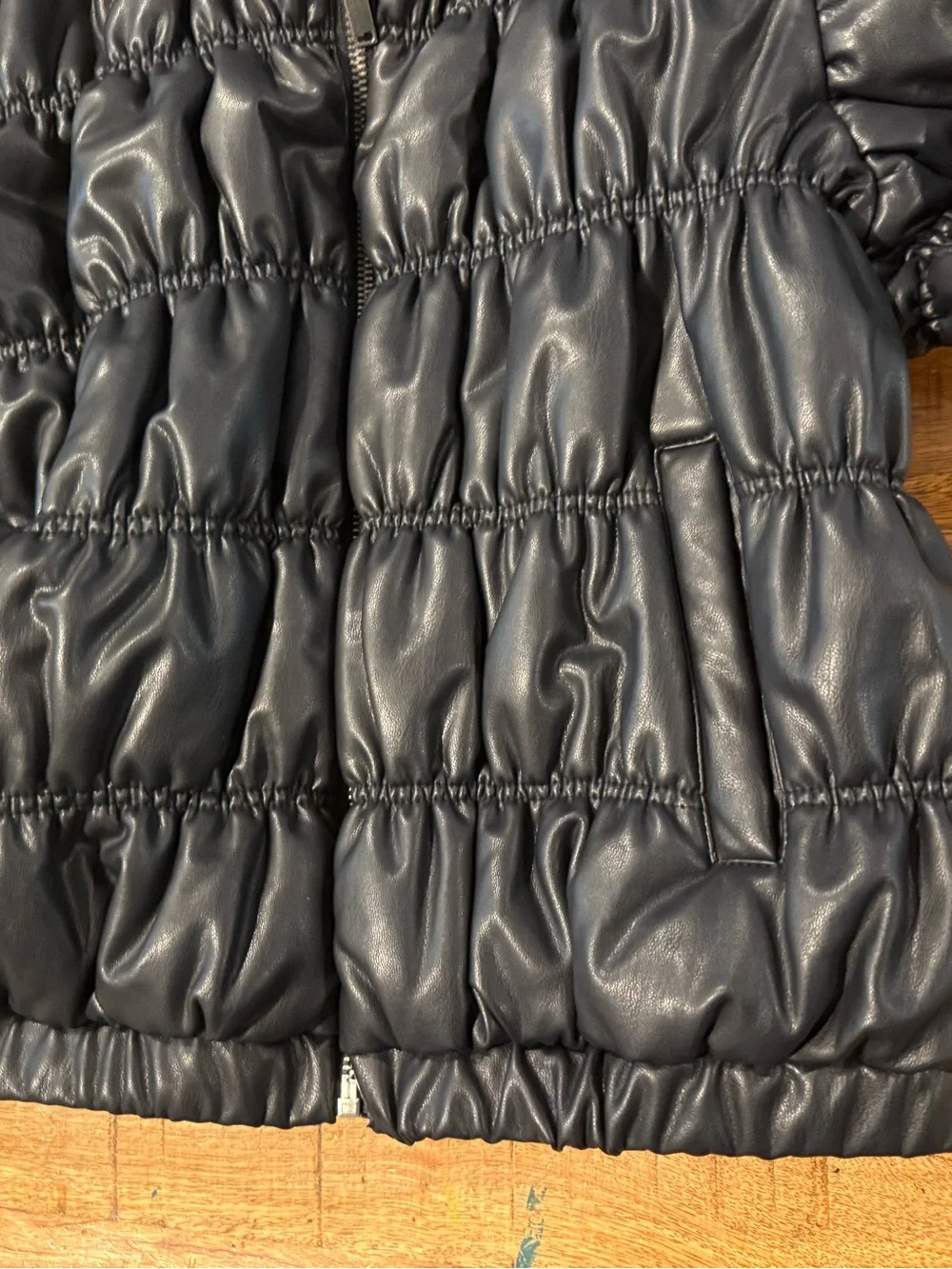Scoop Kids Black Puffer Full Zip Jacket Size Large 10/12